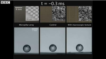 The "most waterproof material ever"? US engineers think so: bbc.in/I68j9k