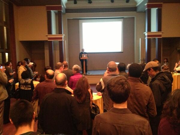 techliminal's tweet image. #oaktech launch party - lots of faces who have been toiling in Oakland now have a way to find each other.