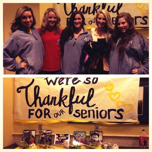 We love our seniors! Thank you so much for everything you have done for our team!
