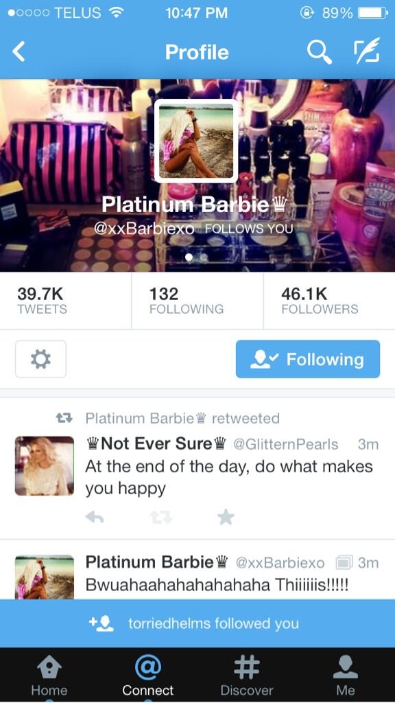 GlitternPearls's tweet photo. @xxBarbiexo AHHHH!!! 😍😍❤️❤️ cause this happened! http://t.co/a6X5ZMdjEl