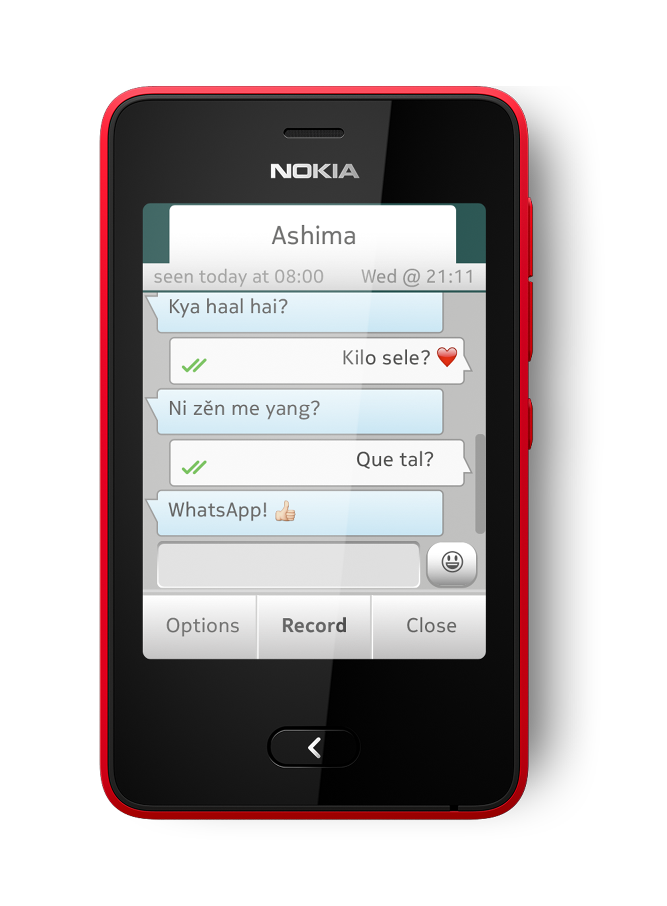 Nokia on X: You asked, we listened. WhatsApp is now available for  #Asha501!  #appyDays  / X