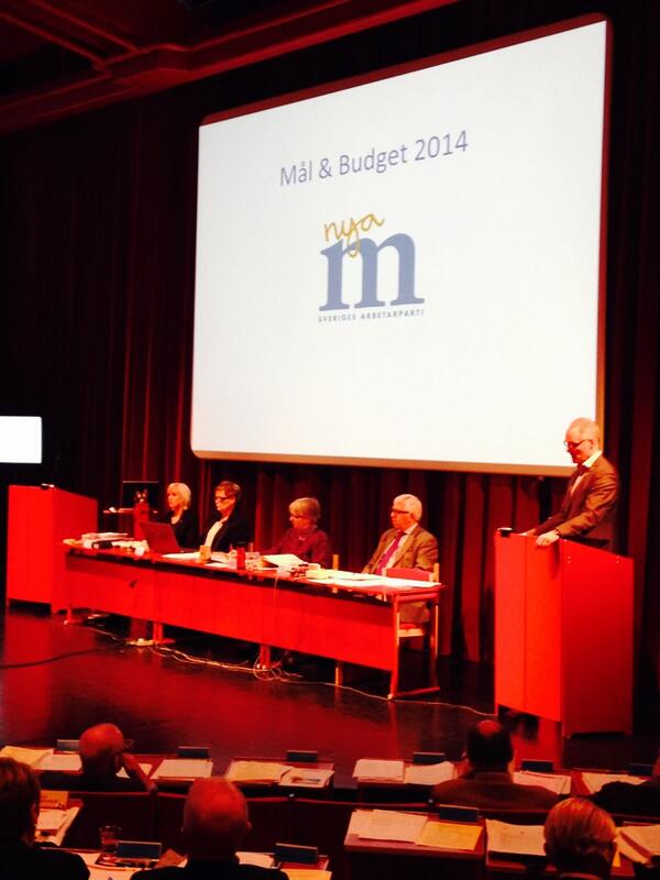 MSigtuna's tweet photo. Nu presenteras det mest hållbara budgetförslaget för 2014 &amp; #sigtuna kommun av kommunens näste KSO @olovholst #08pol http://t.co/tjS2dlfVZS