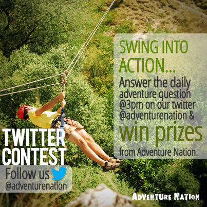 adventurenation's tweet image. Day 4 of #AdventureNation #Contest! Follow us @adventurenation , answer the question &amp;amp; win great adventure goodies!