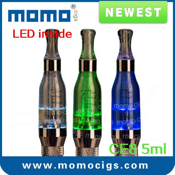 MOMOcigs1's tweet photo. fantastic!!! CE8 clearomizer with LED light inside,do you like it? http://t.co/w2i31JUne8