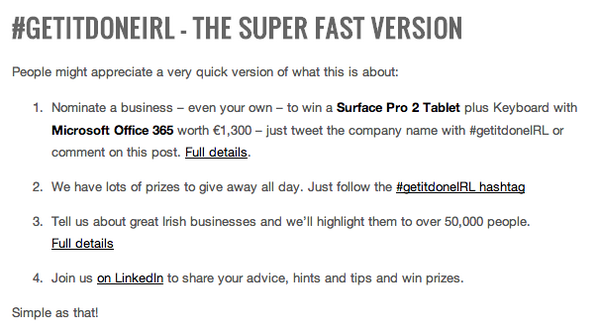 darraghdoyle's tweet image. For those who want what #getitdoneIRL is about in under 1 minute getitdoneirl.wordpress.com/2013/11/21/get…