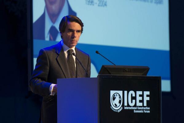 ICEF_conference's tweet image. Jose Maria Aznar: &quot;Europe must really find itself and make clear what it stands for and where it wants to go.&quot;