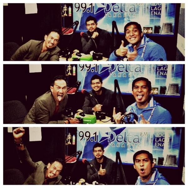 BaraSuperCook's tweet photo. CC: @bepe20 RT @bepe20s: Hallooo.. RT Talkshow di @Delta_FM bareng Bambang Pamungkas @bepe20s &amp; @harsub #SAMBA2014  http://t.co/vtm2iHwlj4