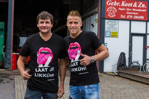 Haagskado's tweet photo. @DJMatsoeMatsoe heeft een aantal bedrijven die hem een warm hart toe dragen persoonlijk bedankt met een t-shirt! http://t.co/ByiAxCEV5O