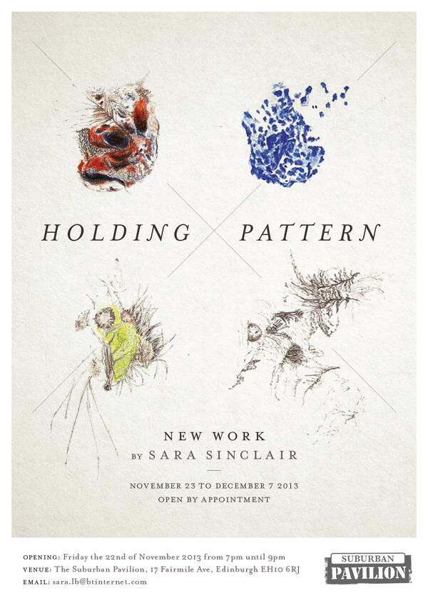 FCPollock's tweet image. Suburban Pavilion on Friday 22nd November 7pm to 9pm -HOLDING PATTERN- new work by Sara @FCPollock  -Sara Sinclair