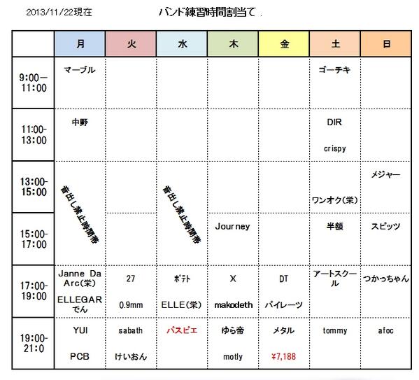 Twitter पर 東洋大学川越キャンパス軽音楽部 定期 12月分の練習時間割に少し変更されました 赤文字が変更になったバンドです ほかにも 追加 移動などの要望があればリプください 適宜対応致します Http T Co Dxlfb81wnw Twitter पर 東洋大学川越キャンパス軽音楽部 定期 12月分の練習時間割に少し変更されました 赤文字が変更になったバンドです ほかにも 追加 移動などの要望があればリプください 適宜対応致します Http T Co Dxlfb81wnw