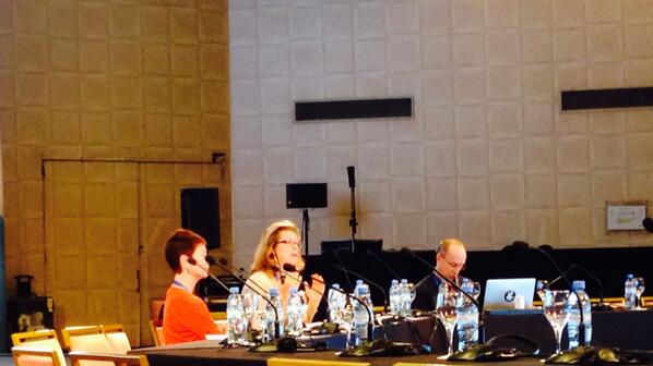 ICANN's tweet photo. Sally Costerton speaking on the core mission of Stakeholder Engagement & Engagement Strategy #ICANN48 http://t.co/TdILEoqz0g