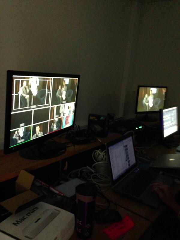 Medielax's tweet photo. PÅ kontrollrommet under innspilling av LaxTv http://t.co/QV54nOqHOc