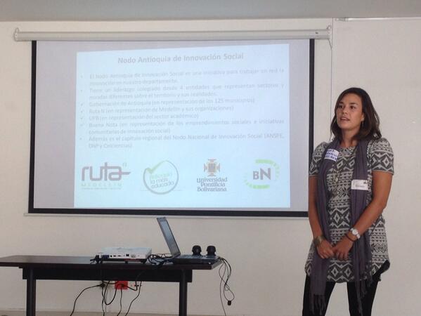 UPBInnova's tweet photo. Presentación de Nodo Antioquia, ejercicio coliderado por Gobernación de Antioquia, Ruta n, UPB y Buena Nota. http://t.co/nGlkP0s8Y2