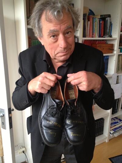 SmallStepsDocs's tweet image. .@MontyPython star @PythonJones has donated shoes 2 our #CelebrityShoeAuction! bit.ly/18SPDQq #PythonReunion