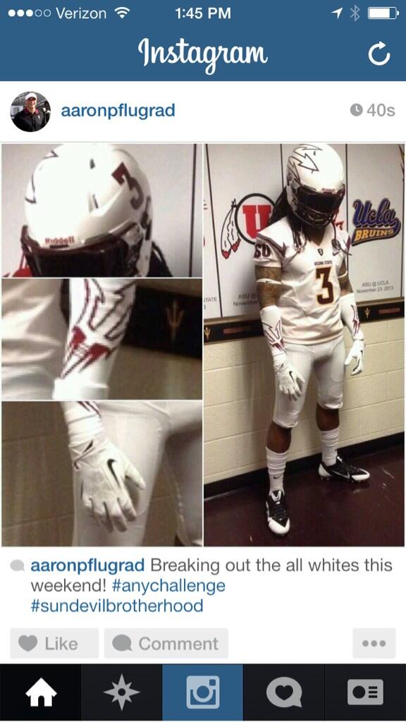 aaronpflugrad's tweet image. Breaking out the all whites this weekend! #anychallenge #sundevilbrotherhood
