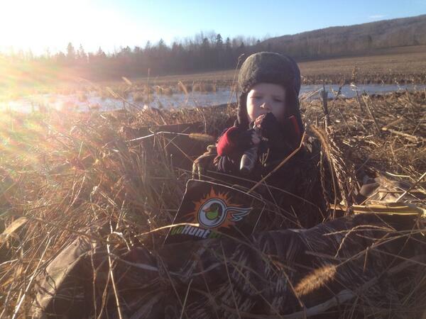 #DUPics Photo of the Day! "<a href="/kozway/">Matt Kozera</a> Evening goose hunt with the little guy "