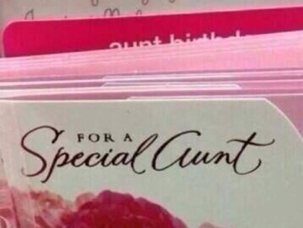 swansea_indy's tweet photo. Please be careful when in clinton cards picking a xmas card for your aunty this year. *Warning* http://t.co/AbnO9tjDDO
