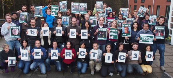 francosegesso's tweet image. Desde la reunión para la campaña global de agricultura de @Greenpeace también dijimos #LiberenALos30