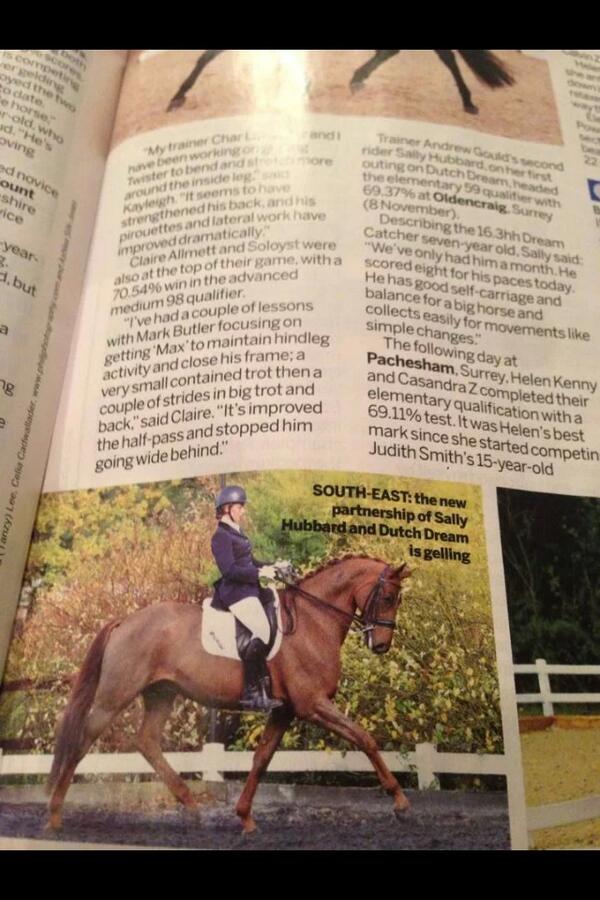 RugServices's tweet photo. Very proud of @sal1986 in @horseandhound ! http://t.co/TZ5qhsQELC
