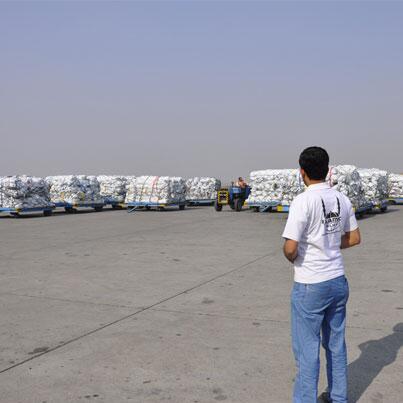 IRWorldwide's tweet photo. A Boeing 747 has carried 100 metric tons of emergency relief items from IR to the Philippines #TyphoonHaiyan http://t.co/LFuGXuKWYC