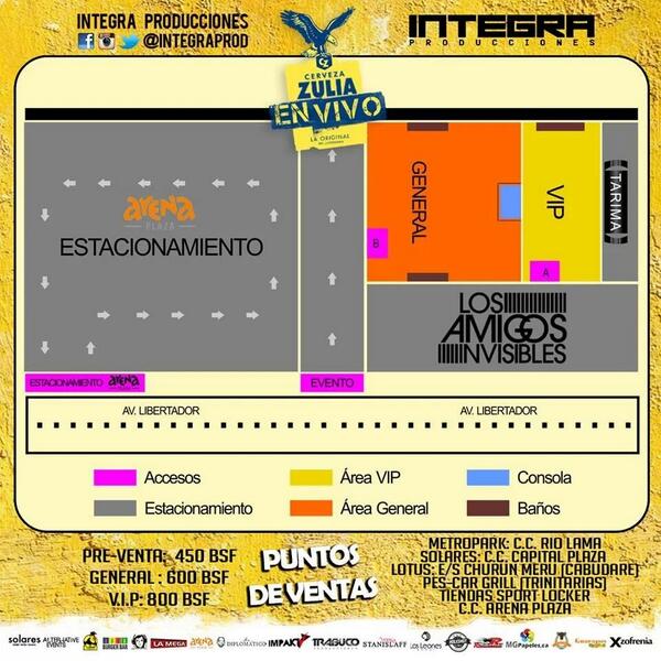 IntegraProd's tweet photo. CROQUIS distribución de #LosAmigosInvisibles en Bqto 30/11 Entradas en  @METR0PARK @PescarGrill1 @ARENAPLAZAVEN http://t.co/H4sLgJEKiY