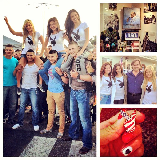 Serving our troops for serving us at the Bob Hope USO Thanksgiving celebration! Gotta love our boys in