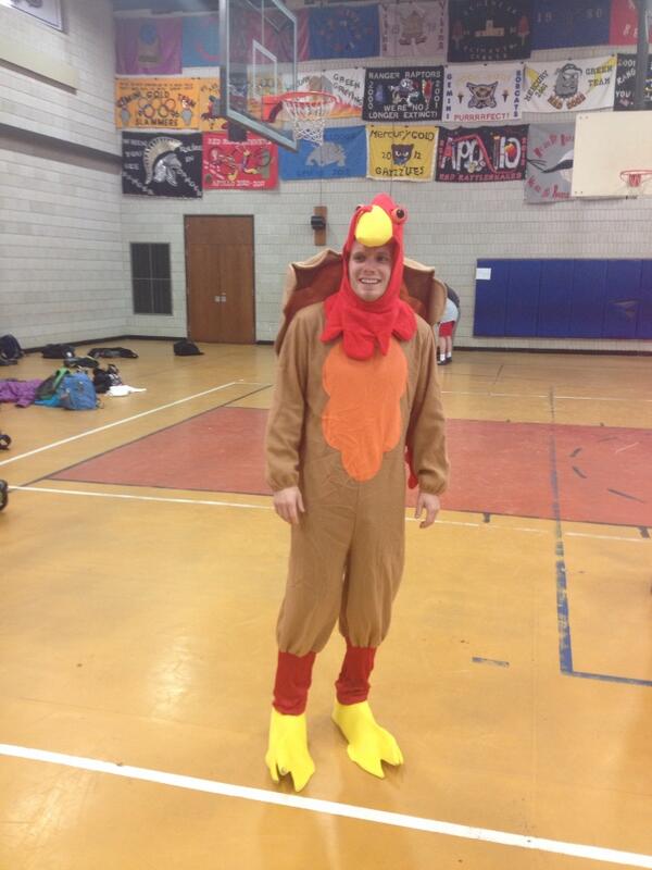 The turkey running the turkey trot