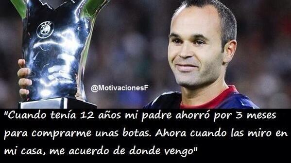 M0tivacionesF's tweet photo. Iniesta.
- http://t.co/EqZSNP8o5r