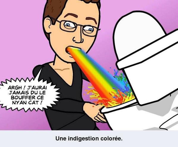 PerlesBitstrips's tweet image. Une indigestion colorée #bitstrips