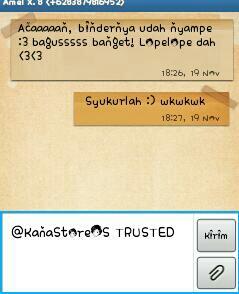 KanaStoreOS's tweet photo. Testimonial dr own : @warungwristband @aamelamell  :) TRUSTED http://t.co/Xg4aQRZCe2