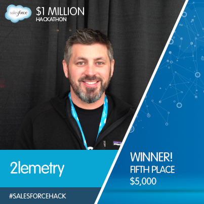 SalesforceDevs's tweet image. Congrats to #salesforcehack 5th place - @kylemroche from @2lemetry!!