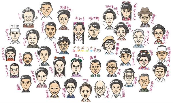 河南好美 イラストレーター 我慢できず仕事放ったらかしのヤケクソで15人増やした も もうしばらくおらんやろ ゼハー ごちそうさん ごち絵 ごち絵美術館 Http T Co Gop3gqhpet