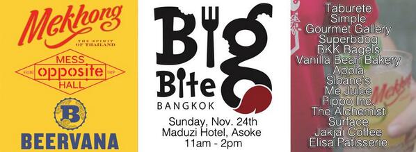 Hungry? Don't forget <a href="/BigBiteBKK/">BigBiteBKK</a> this Sunday at <a href="/MADUZI/">MADUZI</a>: facebook.com/events/5374336… Yum!