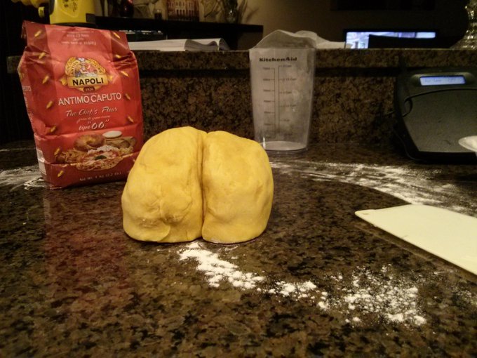 Making Thomas Keller's pasta recipe. Oh wait..is that an ass!?I just can't get away from messy covered