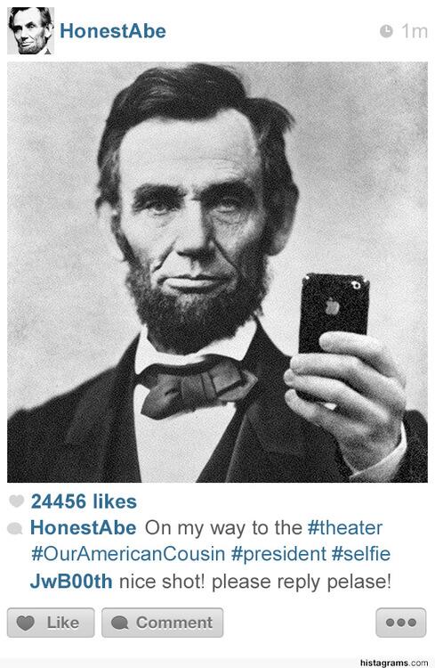 justsomethingco's tweet photo. Histagrams, what history would look like if it was posted on Instagram https://t.co/tzbaNxFNTs https://t.co/D3WkaPouRK