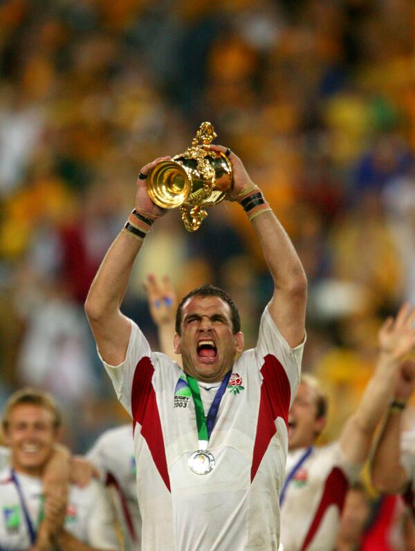 ENGLAND RUGBY WORLD CUP WINNERS CANVAS A3 MARTIN JOHNSON Rugby