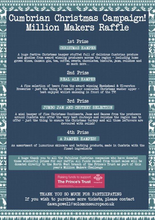 So many locally produced Made in Cumbria goodies 4 Raffle #amazing #CumbrianChristmasCampaign <a href="/SMM__12/">Solomons MM12</a> @PrincesTrust