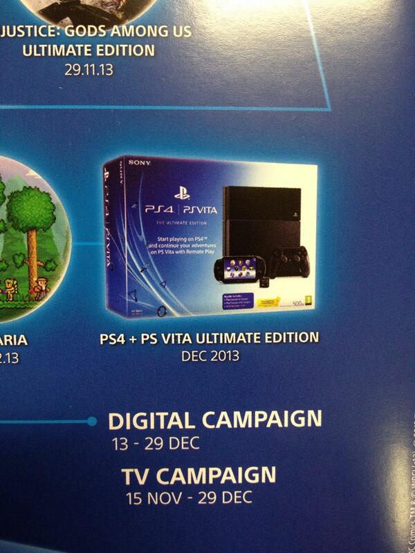 Pack PS4 PS Vita Ultimate Edition Sortie Décembre 2013