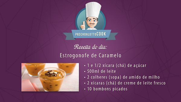 PaschoalottoSF's tweet photo. Aprenda a fazer receitas deliciosas no #PaschoalottoCOOK http://t.co/V1jV3gJFVa