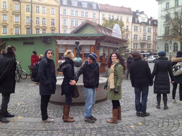 tsvaika's tweet photo. TEATRO VALLE OCCUPATO was opening WAKE UP! an assembly for another europe in #munich #spielart13 http://t.co/r5eFnFXolc