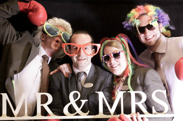 therunnymede's tweet photo. Just been sent this picture by a Bride and Groom of our Events team, they truly become part of your special day! http://t.co/5QmfEle1cL