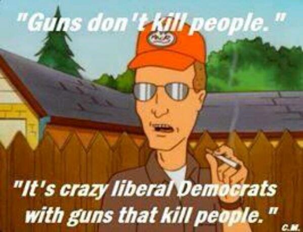 RightWingTX's tweet photo. America doesn't have a gun problem the Democratic Party has a criminal and crazy people problem. http://t.co/P5pYwIWRKj