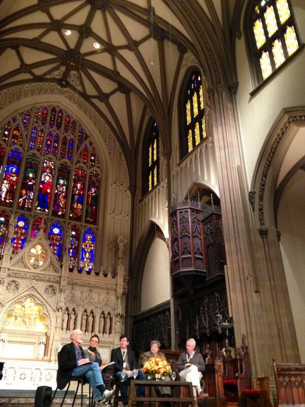 TrinityChrchNYC's tweet image. "We need a 12-step program of rehabilitation to not enjoy war &amp;amp; violence." @chungkyunpeace #trinityinstitute