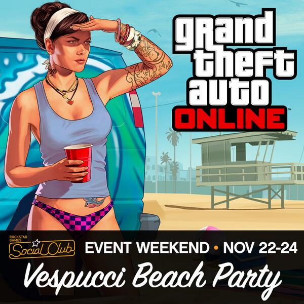 Vespucci Beach Party: GTA Online Social Club Event Weekend