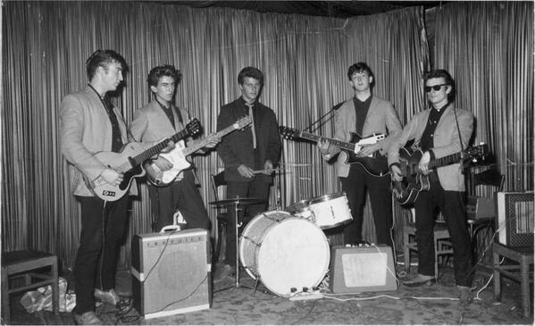 Retro_Co's tweet photo. The Beatles in Hamburg, 1960 http://t.co/fPFbtscl04