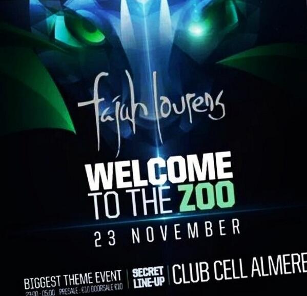 Are you ready for this saturday "Welcome to the Zoo" with <a href="/Fajah_Lourens/">Kinky Teacher</a> | Before 01:00 Free entrance #clubcell #wttz