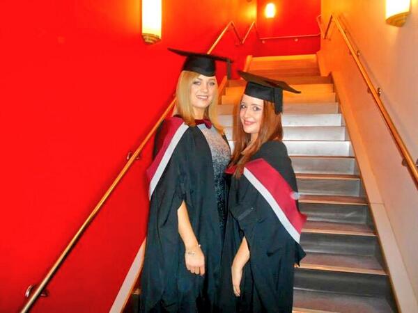 D_Whalls22's tweet photo. 3 years through thick and thin. Love you @natasha15louise #graduation #hallam http://t.co/mrxBydWR49