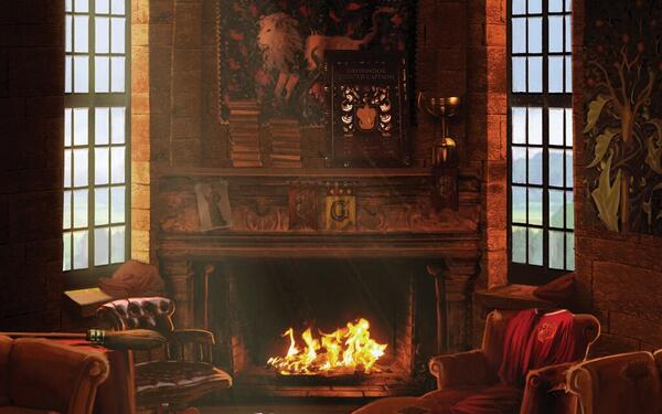 Con este día, la sala de Gryffindor los espera con la chimenea ya encendida.