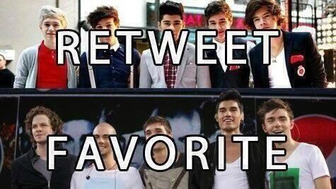 JustRelateLife's tweet photo. One Direction VS The Wanted       
RT for One Direction       
Fav for The Wanted http://t.co/ULUyhSGsEP