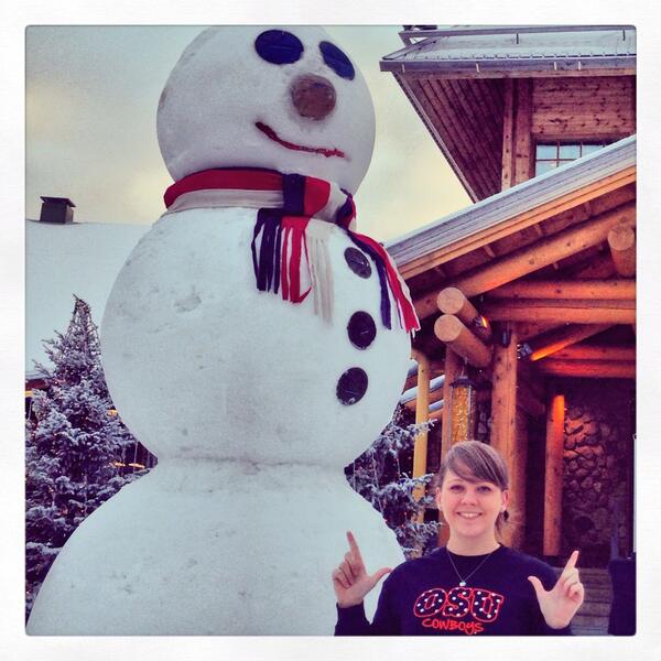nikkikeesee's tweet photo. #orangefriday #gopokes #welcometocowboycountry #cagethebears #lapland  @OSUAthletics  @ESPNGameDayTV @OKStateAlumni http://t.co/P7auB0ifgg
